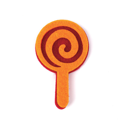 Наклейки из фетра "Леденцы", 6 шт., ассорти, ОСТРОВ СОКРОВИЩ, 661496 - Наклейки для творчества