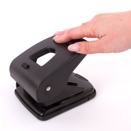 Дырокол ОФИСМАГ SUPER-40, до 40 листов, черный, 229696 - Дыроколы настольные