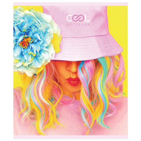 Тетрадь А5 48 л. ПЗБМ, скоба, клетка, Soft Touch, выборочный лак, "Лучшая подруга" (5 видов), 029326 - Тетради 40-48 листов