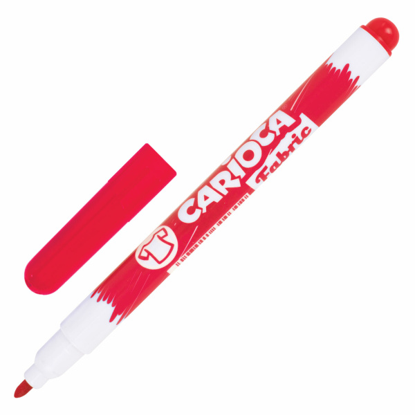 Маркеры для ткани CARIOCA (Италия) "Fabric", 10 цветов, круглый наконечник 2,6 мм, 42909 - Маркеры для хобби