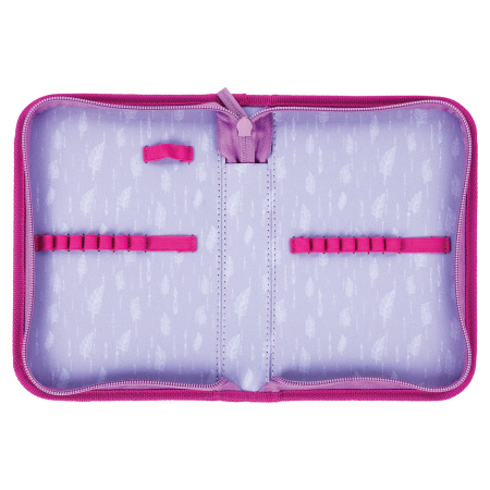 Пенал BRAUBERG, 1 отделение, полиэстер, 21х14 см, "Plumage", 270304 - Пеналы каркасные