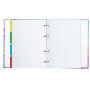Тетрадь на кольцах А5 (175х215 мм), 120 листов, твердый картон, клетка, с разделителями, BRAUBERG, Marble, 404086 - Тетради на кольцах и сменные блоки к ним