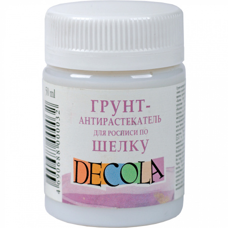 Грунт-антирастекатель для росписи по шелку "Decola" в банке 50мл