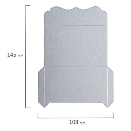Нож "Конверт" для Машинки для вырубки и тиснения ОС-5, 145х108 мм, ОСТРОВ СОКРОВИЩ, 663829, 861-102 - Машинки, ножи и маты для вырубки, клише для тиснения