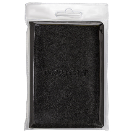 Обложка для паспорта STAFF, полиуретан под кожу, "ПАСПОРТ", черная, 237599 - Обложки для паспорта
