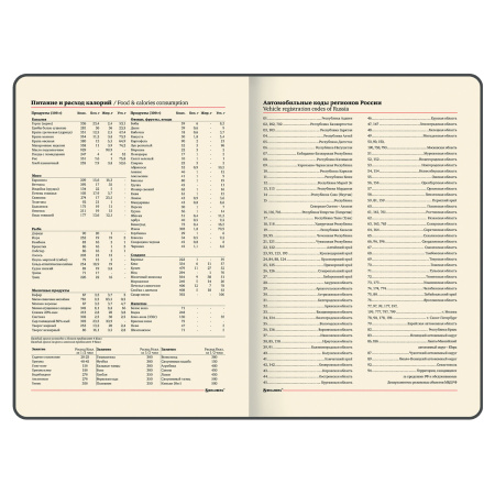 Еженедельник датированный 2024 БОЛЬШОЙ ФОРМАТ 210х297 мм А4, BRAUBERG "Imperial", под кожу, синий, 115010 - Еженедельники