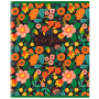 Тетрадь А5, 96 л., BRAUBERG, скоба, клетка, глянцевая ламинация, "Wild Flowers", 404429 - Тетради более 60 листов