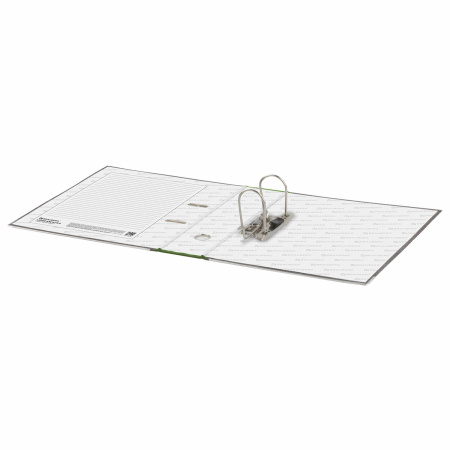 Папка-регистратор BRAUBERG, усиленный корешок, мраморное покрытие, 80 мм, с уголком, зеленая, 228030 - Папки-регистраторы с арочным механизмом