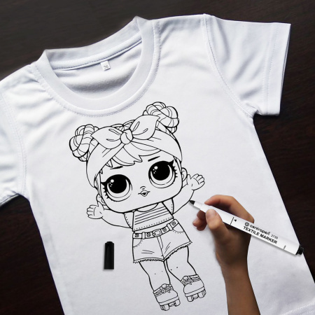 Маркер для ткани ЧЕРНЫЙ CENTROPEN "Textile Marker", круглый наконечник, 1,8 мм, 2739, 5 2739 9212 - Маркеры для хобби