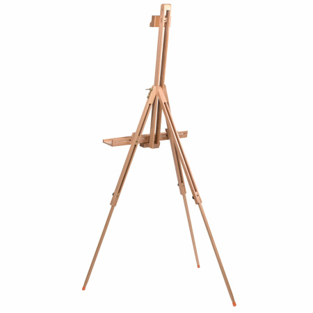 Мольберт полевой - тренога, бук, с полкой, высота 132-192 см, высота холста 112 см, BRAUBERG ART, 192262 - Мольберты