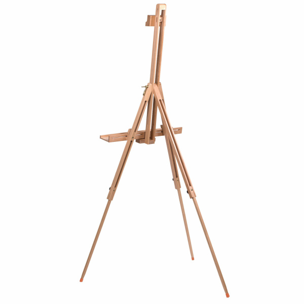 Мольберт полевой - тренога, бук, с полкой, высота 132-192 см, высота холста 112 см, BRAUBERG ART, 192262 - Мольберты
