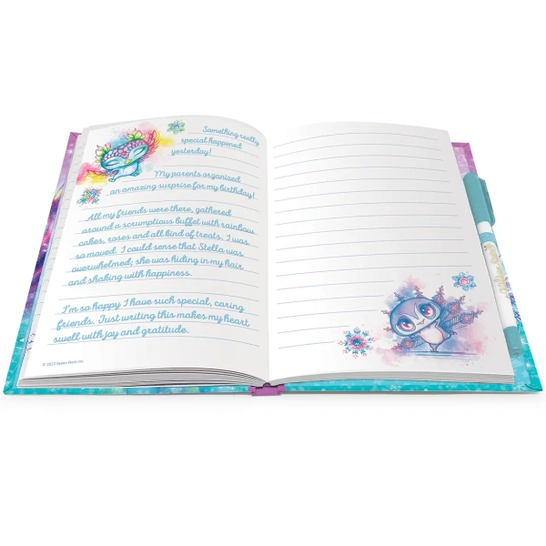 Серия: Iceana. Блокнот в жестком переплете, на резинке, с гелевой ручкой в комплекте - Блокноты и записные книжки