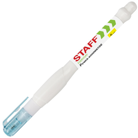 Ручка-корректор STAFF "EVERYDAY", 5 мл, металлический наконечник, круглый корпус, 227567 - Корректирующие ручки
