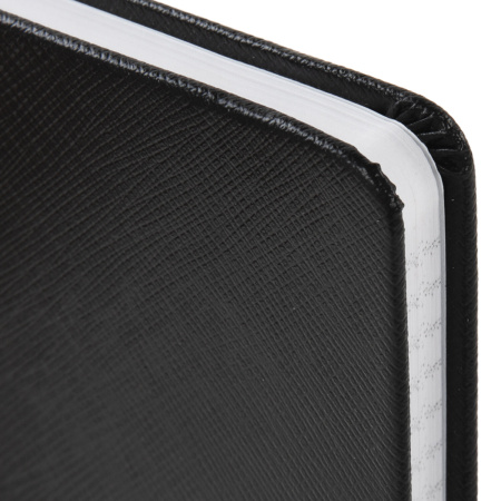 Блокнот А5 (148х218 мм), BRAUBERG "Select", 96 л., балакрон, резинка, клетка, черный, 125211 - Бизнес-блокноты и бизнес-тетради