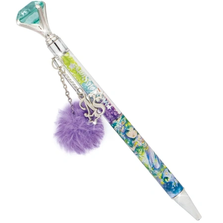 Серия: Marinia. Ручка шариковая с помпоном и кристаллами