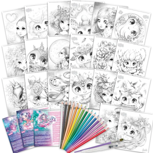 Серия Estrelia: Раскраска для девочек - Наборы для рисования
