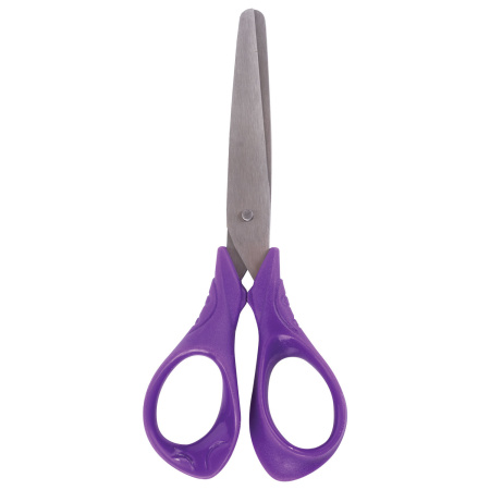 Ножницы ЮНЛАНДИЯ "КОТИК МЯУ", 130 мм, картонная упаковка с подвесом, ассорти, 236978 - Ножницы детские