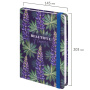 Ежедневник недатированный с резинкой А5 (145х203 мм), BRAUBERG, твердый, 128 л., "Beautiful Flowers", 114558 - Ежедневники с твердой обложкой