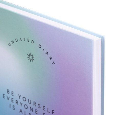 Ежедневник недатированный А5 (145х215 мм), ламинированная обложка, 128 л., STAFF, "Gradient", 113534 - Ежедневники с твердой обложкой