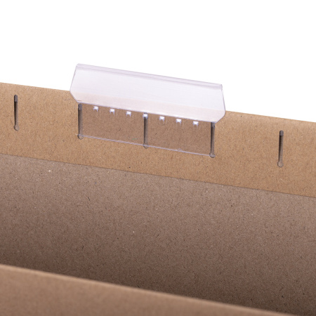 Подвесные папки A4/Foolscap (404х240 мм) до 80 л., КОМПЛЕКТ 10 шт., крафт-картон, STAFF, 270937 - Подвесные папки Foolscap