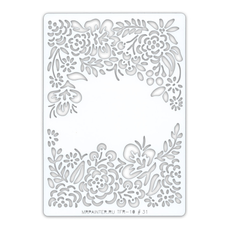 Трафарет-маска "Хохлома" 11.5*16.5 см от "Mr.Painter"