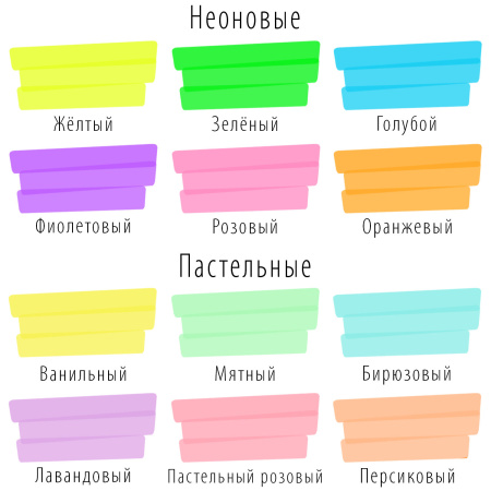 Набор текстовыделителей 12 ЦВЕТОВ на подставке, BRAUBERG "EXTRA", прорезиненный корпус, линия 1-5 мм, 151758 - Текстовыделители