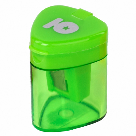 Точилка ЮНЛАНДИЯ "Трио", с контейнером, пластиковая, корпус ассорти, 228438 - Точилки ручные