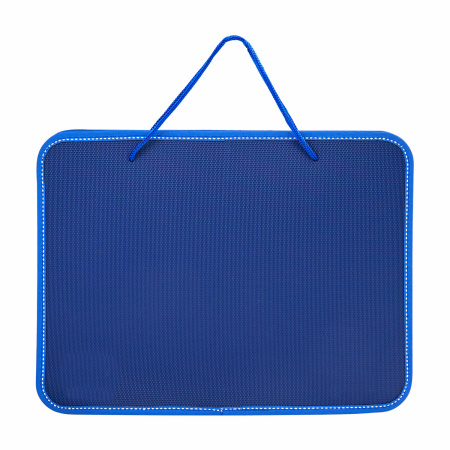 Папка на молнии пластиковая с ручками BRAUBERG, А4, 350х270х45 мм, фактура бисер, синяя, 225163 - Папки-сумки с ручками