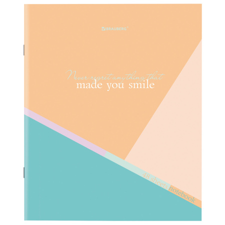 Тетрадь А5 48 л. BRAUBERG скоба, клетка, обложка картон, "Multicolor", 1 шт, 404361 - Тетради 40-48 листов