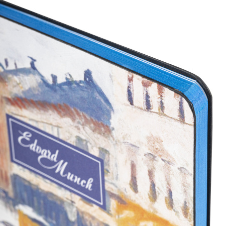 Блокнот А5 (143x210 мм), BRAUBERG VISTA "Edvard Munch", под кожу, гибкий, 80 л., 112060 - Бизнес-блокноты и бизнес-тетради