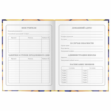 Дневник 1-4 класс 48 л., гибкая обложка, ЮНЛАНДИЯ, выборочный лак, с подсказом, "Banana", 106343 - Дневники для младших классов