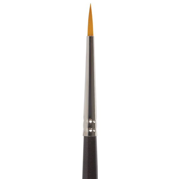 Кисть художественная проф. BRAUBERG ART CLASSIC, синтетика жесткая, круглая, № 1, длинная ручка, 200656 - Кисти художественные из синтетического волоса