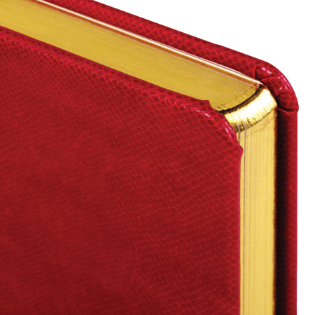 Ежедневник недатированный А5 138х213 мм BRAUBERG "Iguana" под кожу, 160 л., бордовый, 125092 - Ежедневники с покрытием "под кожу и ткань"