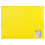 Папка на резинках BRAUBERG "Neon", неоновая, желтая, до 300 листов, 0,5 мм, 227461 - Папки на резинках пластиковые