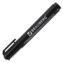 Маркер перманентный BRAUBERG "Classic", ЧЕРНЫЙ, круглый наконечник, 3 мм, с клипом, 150300 - Маркеры перманентные