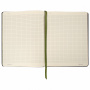 Тетрадь А5 (168х208 мм), 80 л., сшивка, клетка, под кожу, бумага 70 г/м2, фольга, BRAUBERG VISTA, "Avocado", 403919 - Тетради более 60 листов