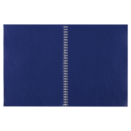 Тетрадь бумвинил, А5, 96 л., гребень, офсет №1, клетка, с полями, STAFF, СИНИЙ, 403415 - Тетради более 60 листов