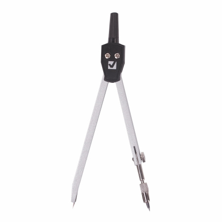 Готовальня BRAUBERG "Architect", 5 предметов: циркуль 135 мм, 2 вставки, держатель, грифель, 210658 - Циркули и готовальни