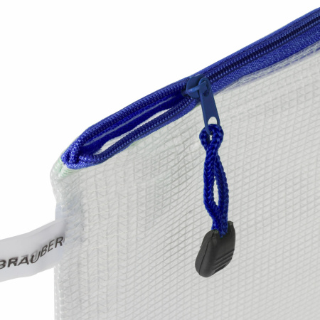 Папка-конверт СУПЕР КОМПЛЕКТ на молнии ПЛОТНЫЕ, 6 шт. (А4 - 2 шт., А5 - 4 шт.), сетчатая, BRAUBERG, 271347 - Папки-конверты на молнии