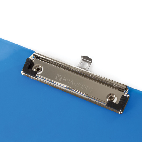 Доска-планшет BRAUBERG "Energy" с прижимом А4 (226х315 мм), пластик, 2 мм, СИНЯЯ, 232230 - Планшеты и клипборды