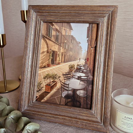 Рамка из мангового дерева BRAUBERG LOFT EL CLASICO, фото 13х18 см, акриловый экран, 19х24 см, 391286 - Рамки для дипломов, сертификатов, грамот, фотографий