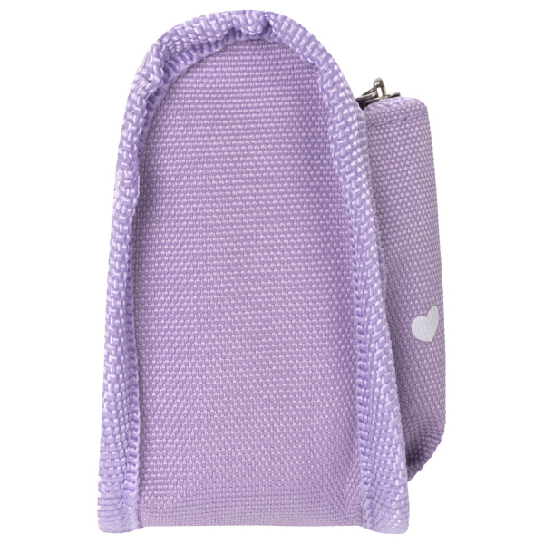Пенал-косметичка ЮНЛАНДИЯ, 2 отделения, полиэстер, "Heart", фиолетовый, 21х6х9 см, 270259 - Пеналы мягкие