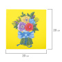 Картина стразами (алмазная мозаика) 20х20 см, ЮНЛАНДИЯ "Букет для мамы", картон, 662432 - Алмазная вышивка