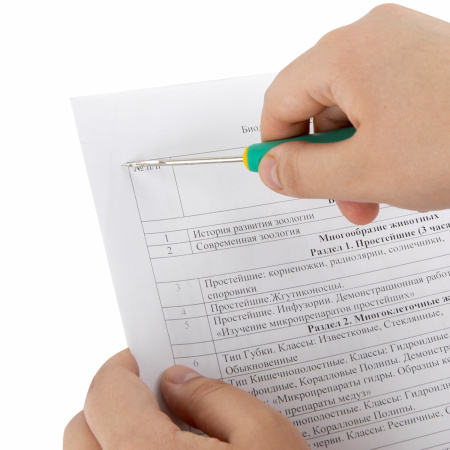 Шило с ушком, общая длина 145 мм, d=3 мм, прорезиненная ручка, STAFF, 238114 - Шило канцелярское