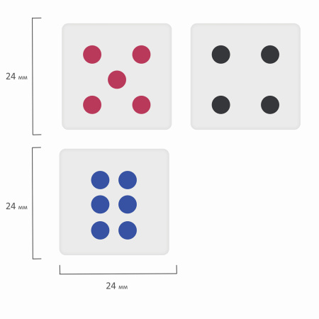 Ластик BRAUBERG "Cubo", 24х24х24 мм, белый, ассорти, 223605 - Ластики классические