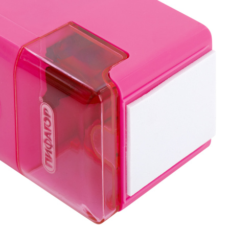 Точилка механическая ПИФАГОР "Study", корпус розовый, 229797 - Точилки механические