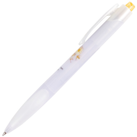 Ручка шариковая автоматическая с грипом BRAUBERG "Herb Time", СИНЯЯ, корпус ассорти, узел 0,7 мм, линия 0,35 мм, синяя, 141286 - Ручки шариковые автоматические