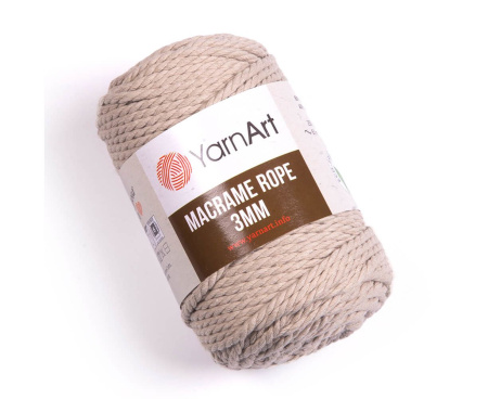 YarnArt Макраме Rope 3mm №753 (какао с молоком)