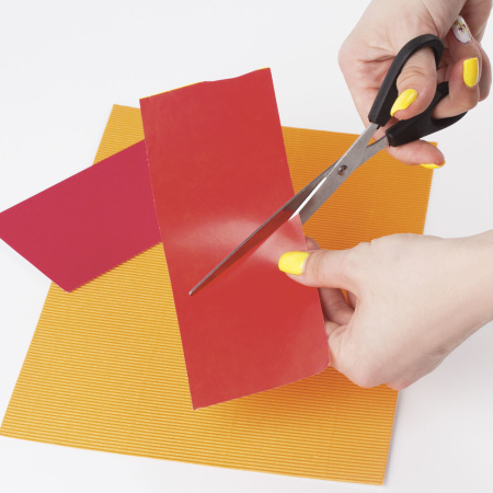 Ножницы STAFF "Basic", 180 мм, чёрные, ПВХ чехол с европодвесом, 236939 - Ножницы универсальные