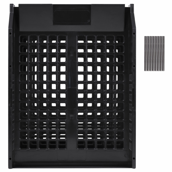 Лотки горизонтальные для бумаг, КОМПЛЕКТ 3 шт., 334х255х271 мм, черный, BRAUBERG GRAND OFFICE, 238109, ЛТ112 - Лотки горизонтальные (поддоны)